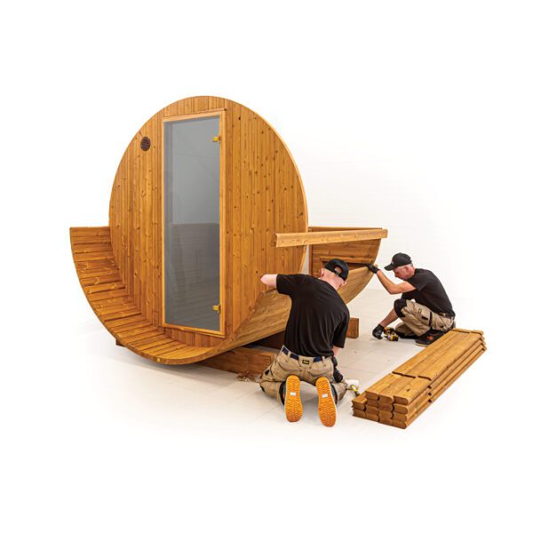 Indoor sauna kit built