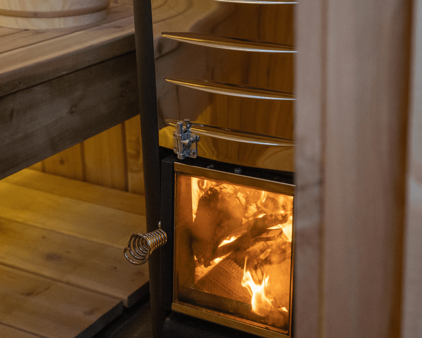 Traditional Finnish sauna, Wood burning Sauna Stove interior design