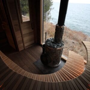 Outdoor sauna !