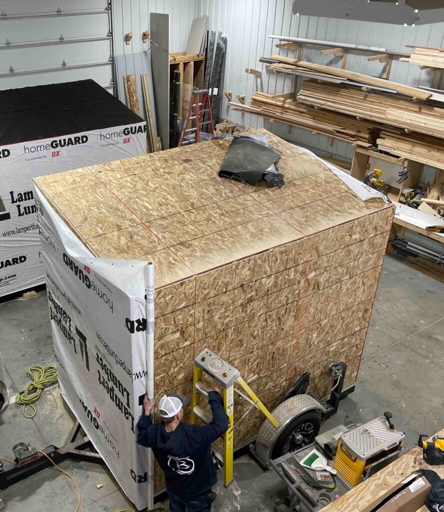 Building a sauna in our custom BW Sauna Shop