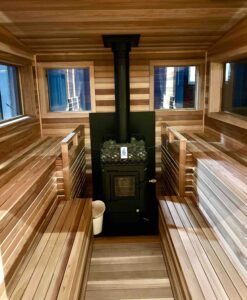 Mobile sauna interior !