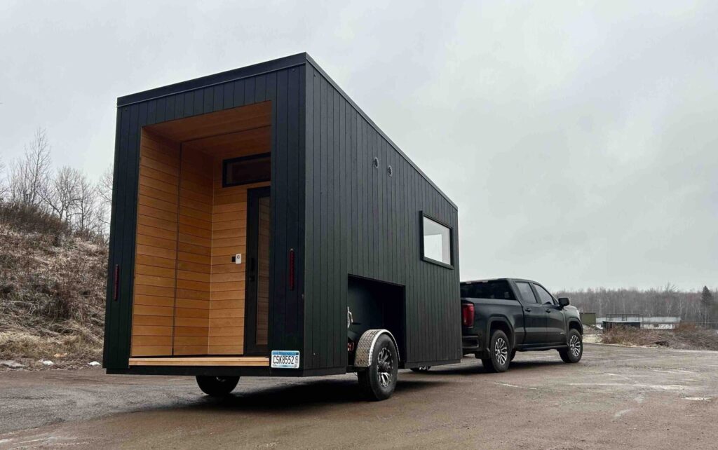 14ft Mobile sauna transportation in Minnesota !