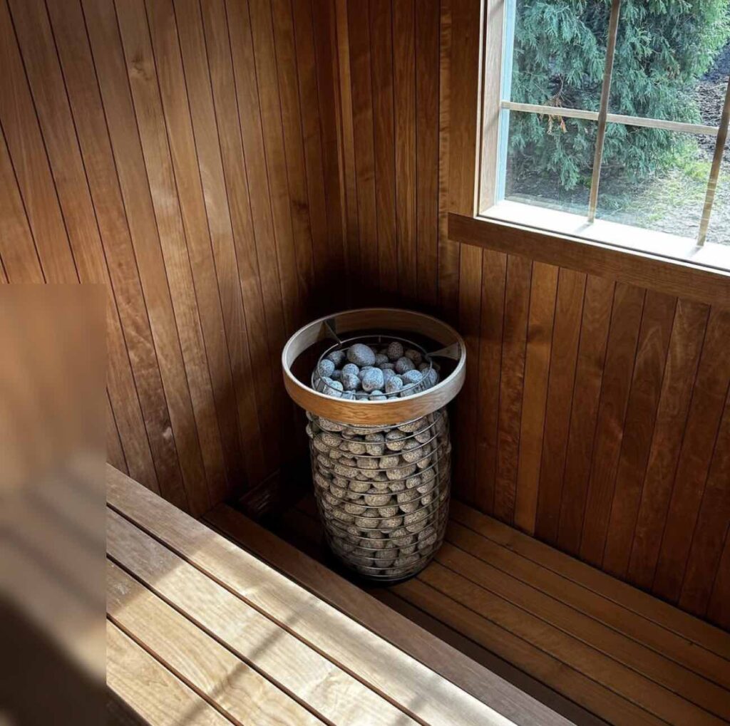 Interior backyard Sauna, Custom sauna builder