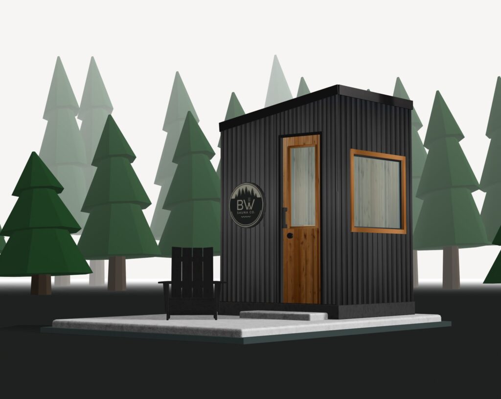 4x6 Custom Outdoor Sauna - Hermit. Custom Home Sauna for sale in Duluth Minnesota, stationary sauna 4x6 !