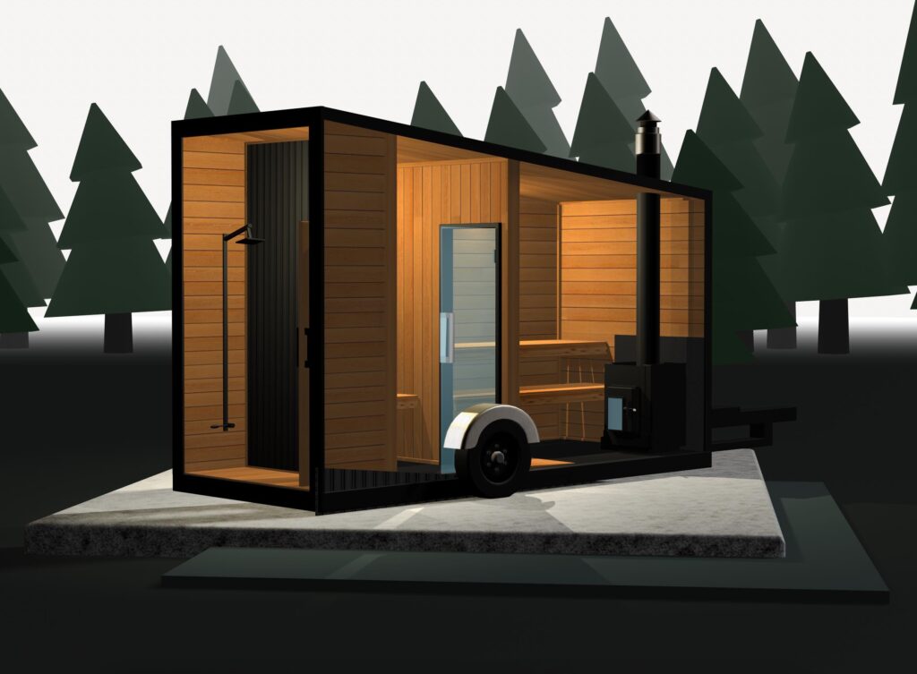 Custom mobile sauna in Duluth, Minnesota !