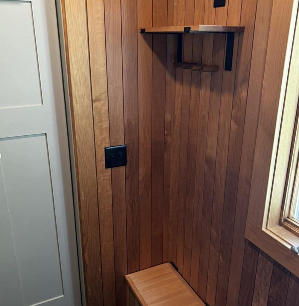 Interior Seating Home Sauna in Minneapolis that was sold