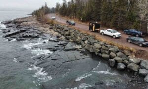 Custom Mobile Portable Sauna Driving up the north Shore