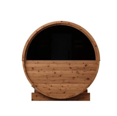 Thermory 4-Person Barrel Sauna No 52 back view