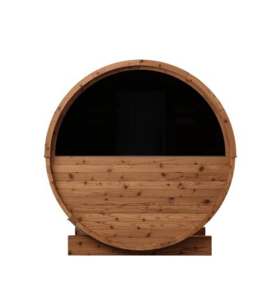 Thermory 6-Person Barrel Sauna No 50 back view