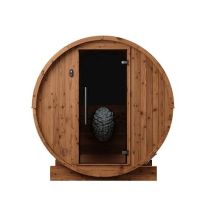 Thermory 4-Person Barrel Sauna No 52 front