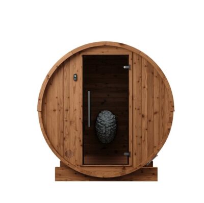 Thermory 4-Person Barrel Sauna No 53 front