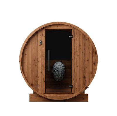 Thermory 2-Person Barrel Sauna No 54 front