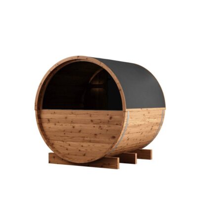 Thermory 4-Person Barrel Sauna back side