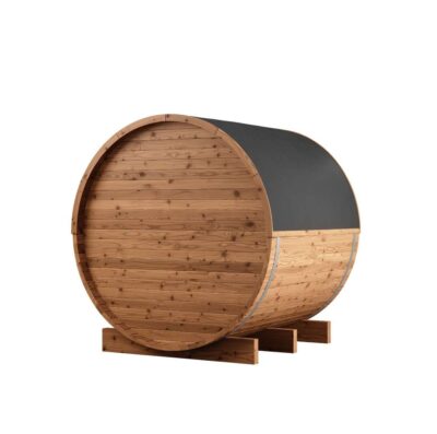 Thermory 4-Person Barrel Sauna No 53 back