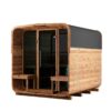 Thermory 6 Person Square Sauna No 40 DIY Kit with Terrace and Window