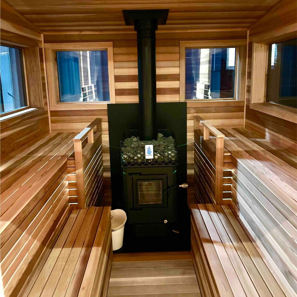 Interior of Portable Sauna