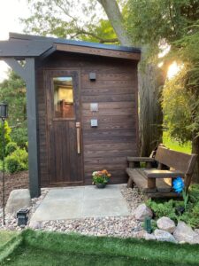 custom outdoor sauna