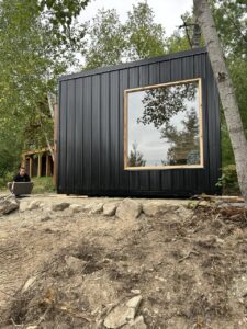 Home Sauna in your backyard for sale.