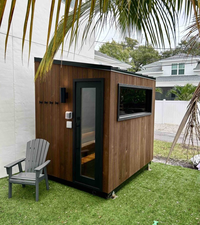 Custom sauna in Florida, Custom Backyard Sauna !