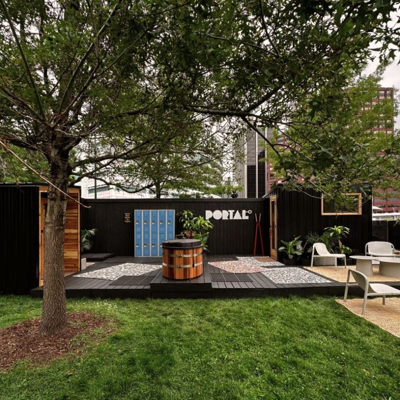 Full Sauna wellness Space using mobile saunas