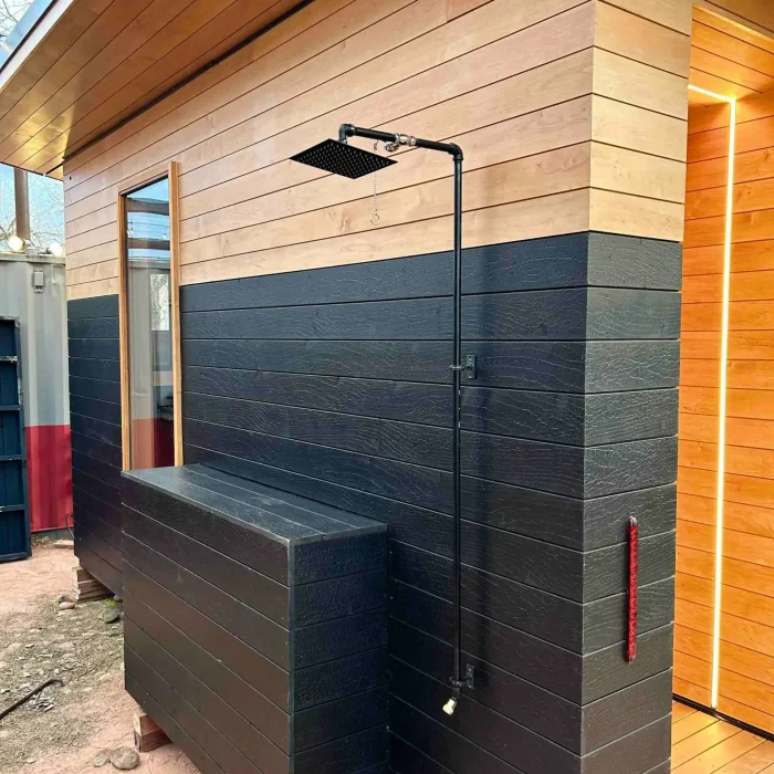 shower mobile trailer sauna