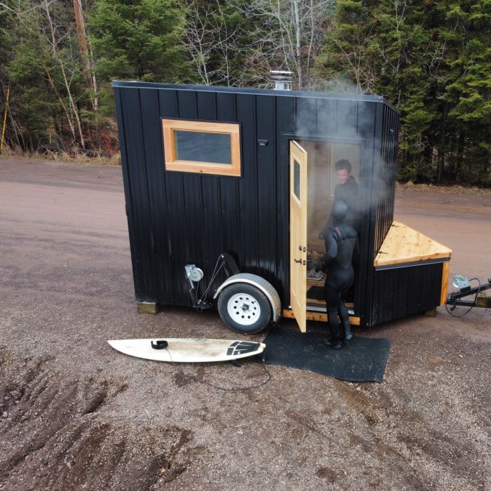 Portable Sauna on Lake Superior